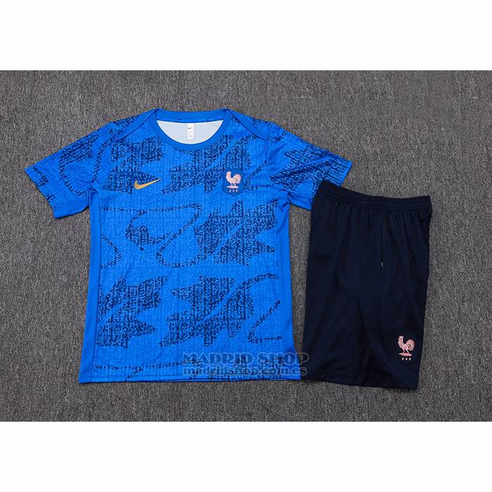 Chandal del Francia Manga Corta 2025-2026 Azul - Pantalon Corto